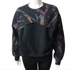 CARMAR Los Angeles Tie-dye Artsy Cypergrunge Streetwear Sweatshirt size S Distre